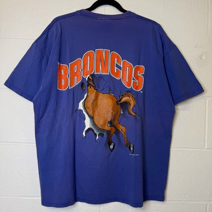 1995 Denver Broncos Nutmeg Breakthrough T-Shirt Sz XL (B270)