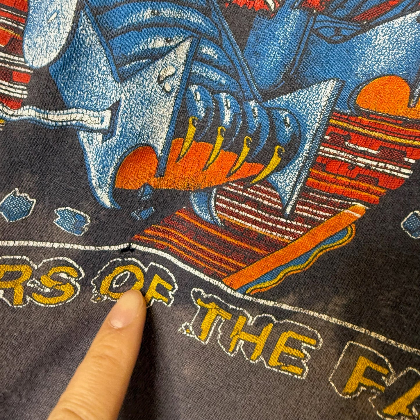 1984 Judas Priest Defenders of the Faith Tour T-Shirt Sz M (B421)