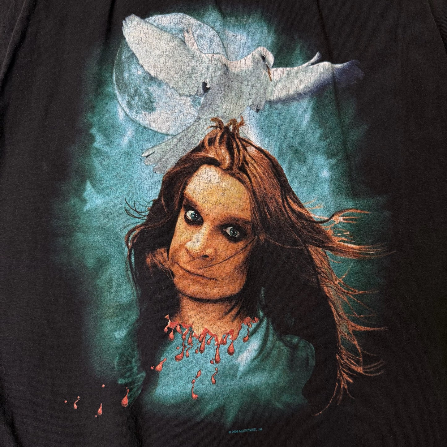 2002 Ozzy Osbourne Band T-Shirt Sz L (B1681)
