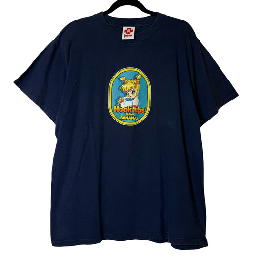 90's Hook-ups Banana Girl Skate T-Shirt Sz L (B1702)