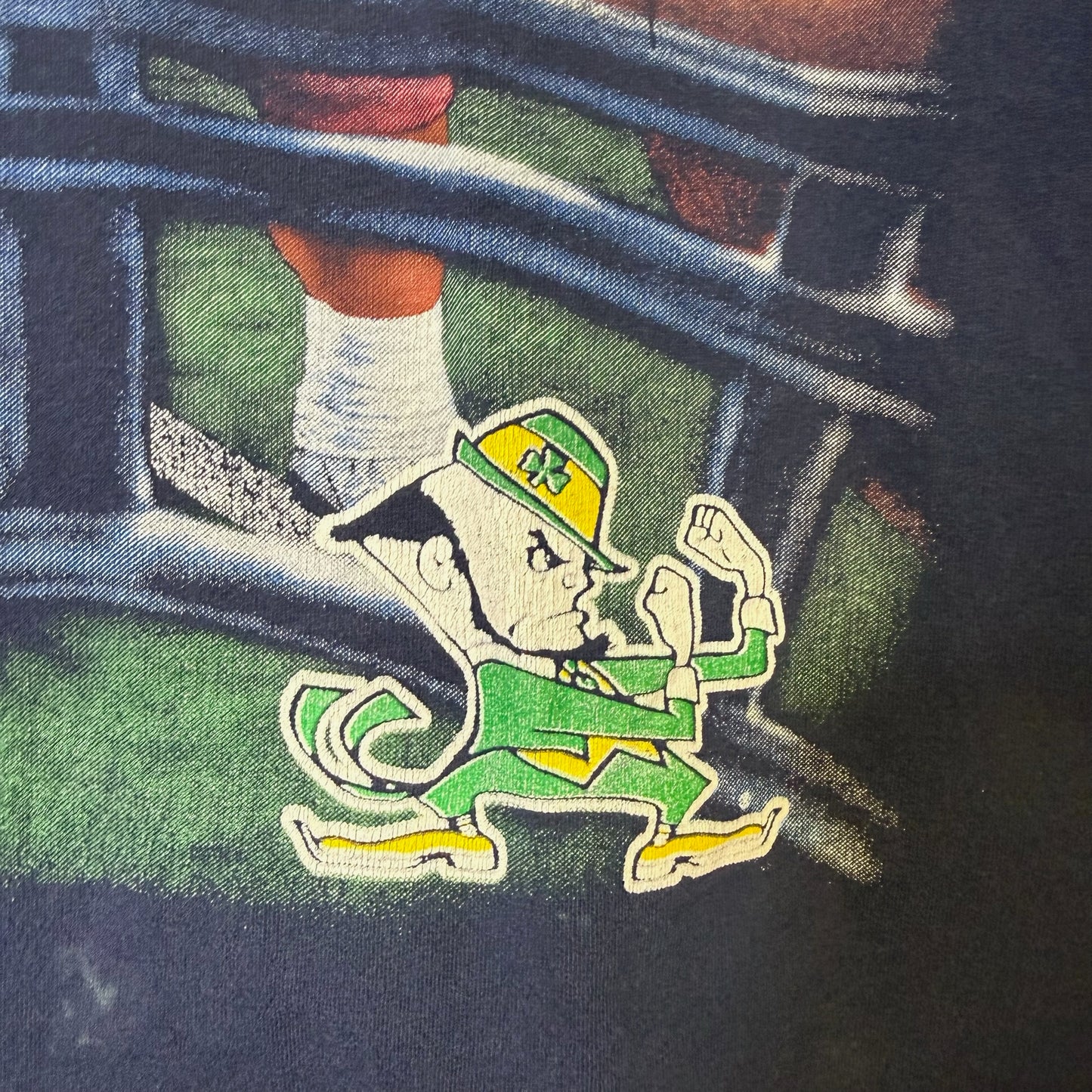 90's Notre Dame Fighting Irish Nutmeg NCAA T-Shirt Sz XL  (B2149)