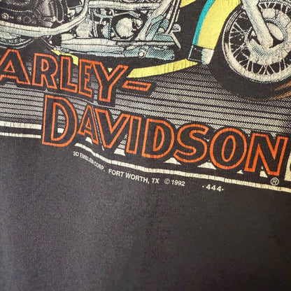 1992 Harley Davidson American Heritage 3D Emblem T-Shirt Sz L