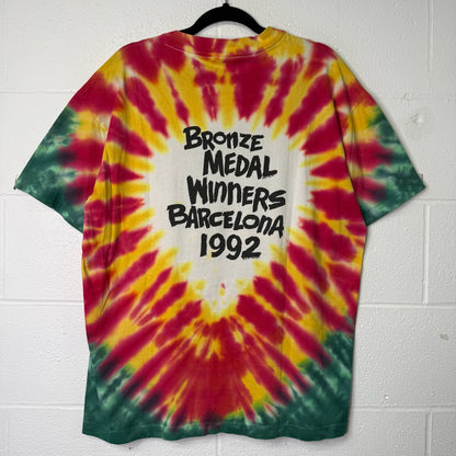 1992 Lithuania Grateful Dead Olympics AOP T-Shirt Sz XL