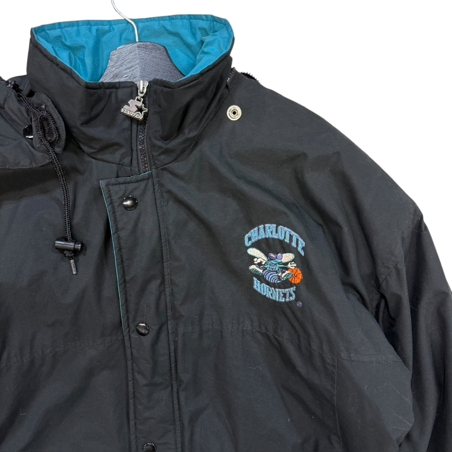 90s Charlotte Hornets NBA Starter Jacket Sz S