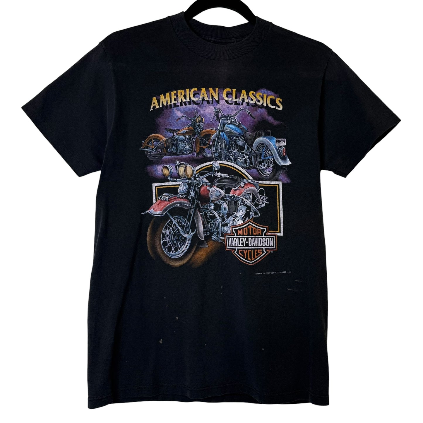1992 Harley Davidson 3D Emblem T-Shirt Sz M (A9711)