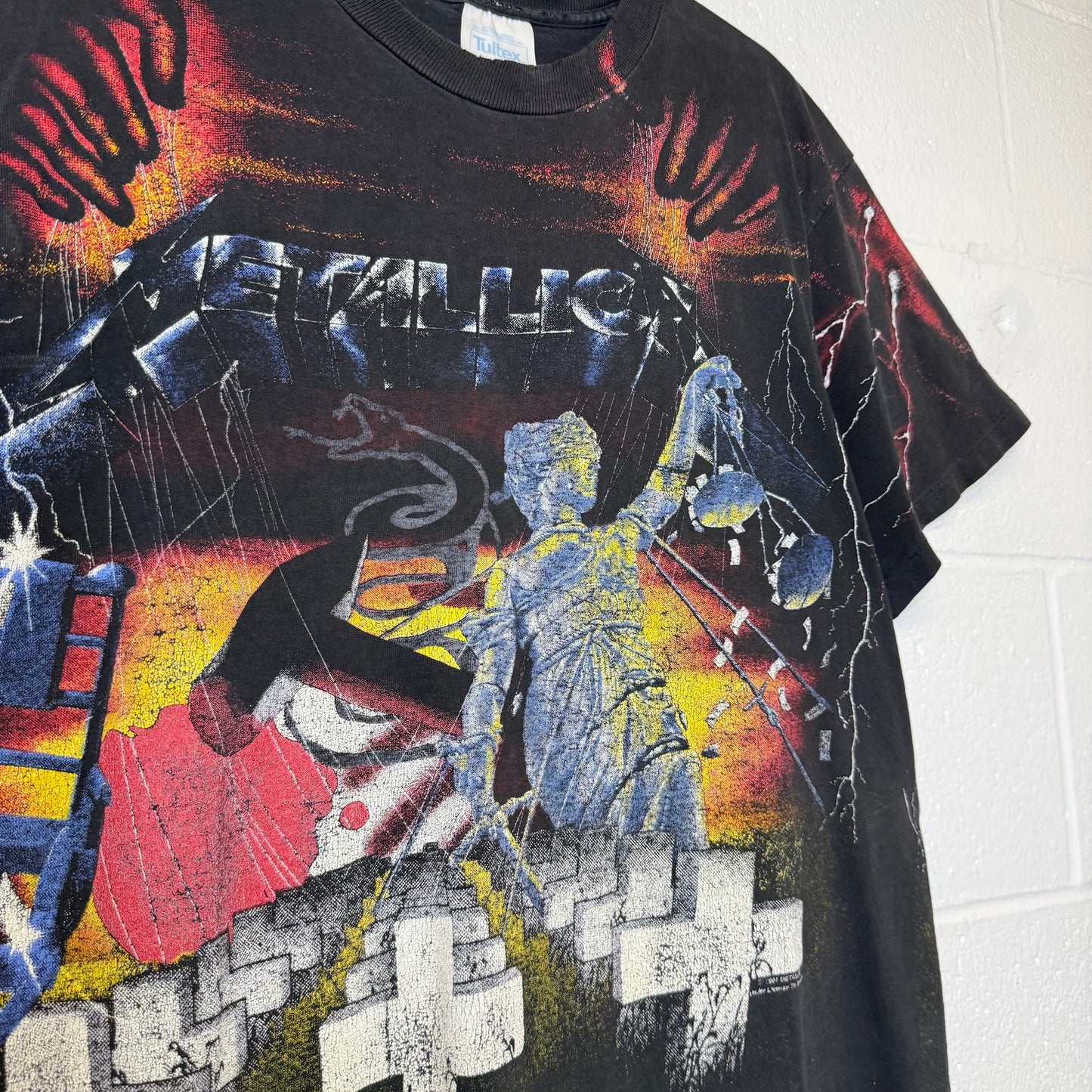 90's Metallica 5 Albums AOP Band T-shirt Sz XL