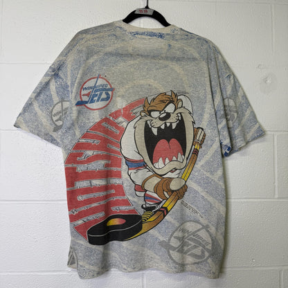 1992 Taz Winnipeg Jets NHL T-Shirt Sz XL (B679)