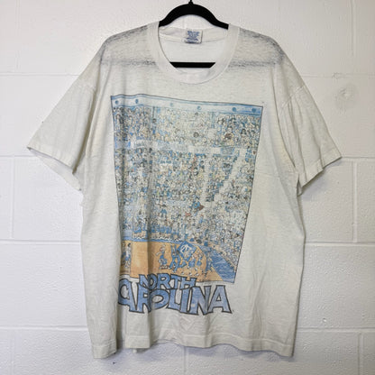 90's University of North Carolina Basketball NCAA T-Shirt (B2917)