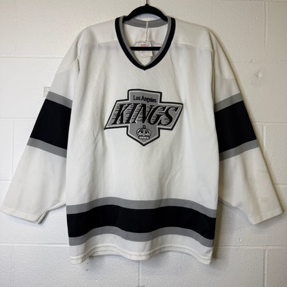 90's Los Angeles LA Kings NHL Hockey Jersey CCM Sz L (B1985)