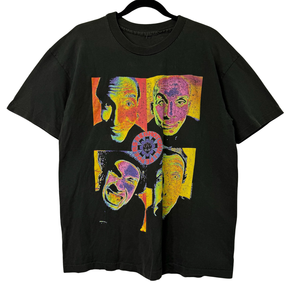 1993 Red Hot Chili Peppers RHCP Thermography Band T-Shirt Sz L