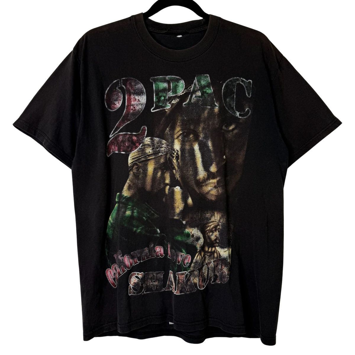 90s Tupac Biggie Rap T-Shirt Sz L