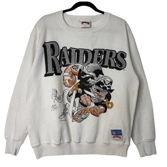 1988 Los Angeles Raiders Jack Davis NFL Crewneck Sz M