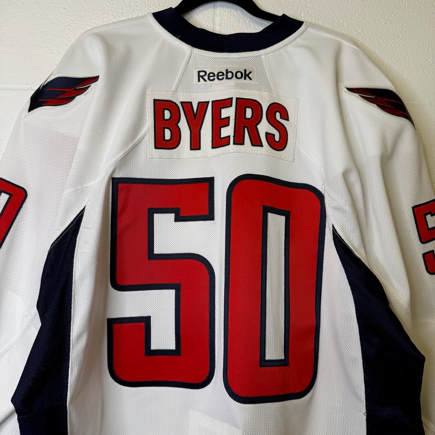 90s Washington Capitals Dale Byers NHL CCM Jersey Game Worn (B1965)