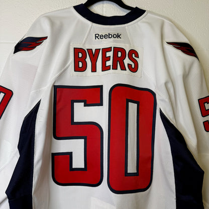 90s Washington Capitals Dale Byers NHL CCM Jersey Game Worn (B1965)