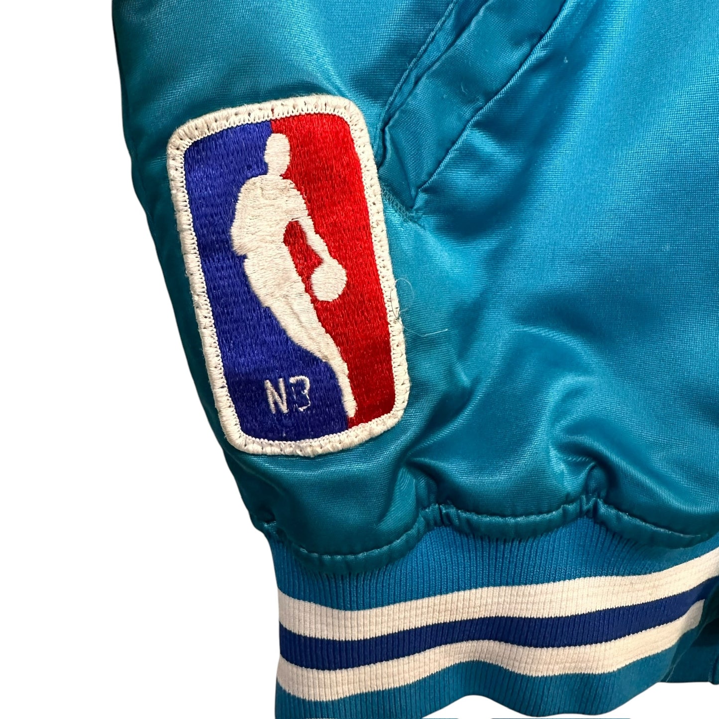 90's Charlotte Hornets NBA Starter Satin Jacket Sz M