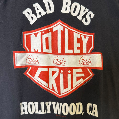 1987 Motley Crue Girls Girls Girls Hollywood Tour T-Shirt Sz M