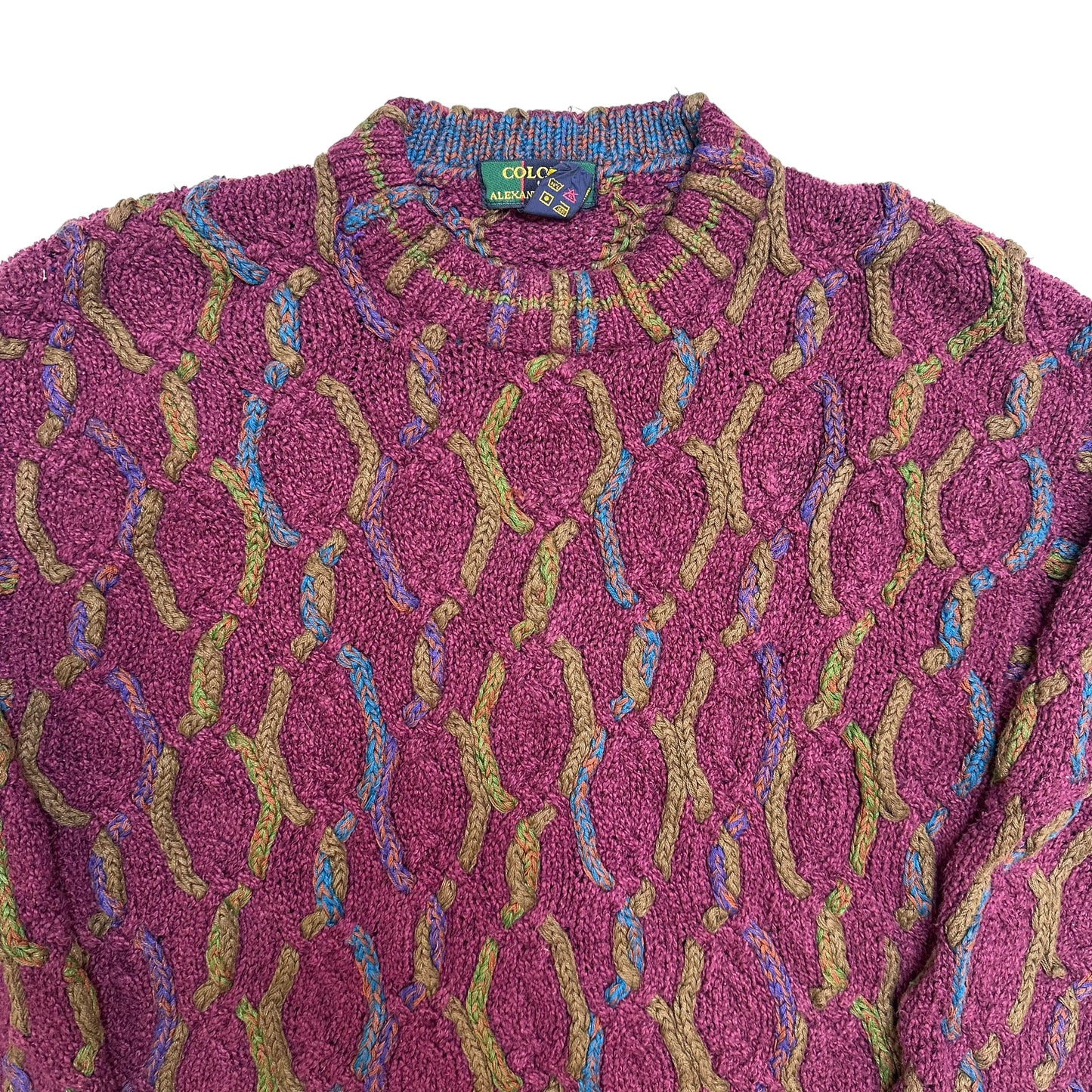 90s Coogi Inspired Sweater Sz L (A3305b)