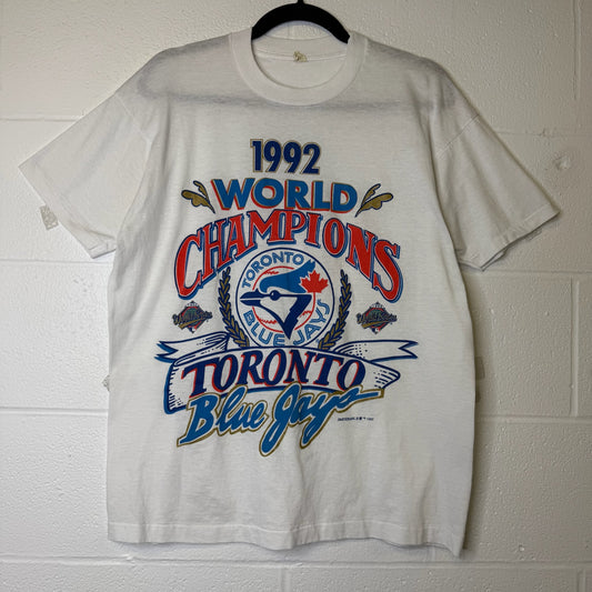 1992 Toronto Blue Jays MLB World Champs T-Shirt Sz XL (B2637)