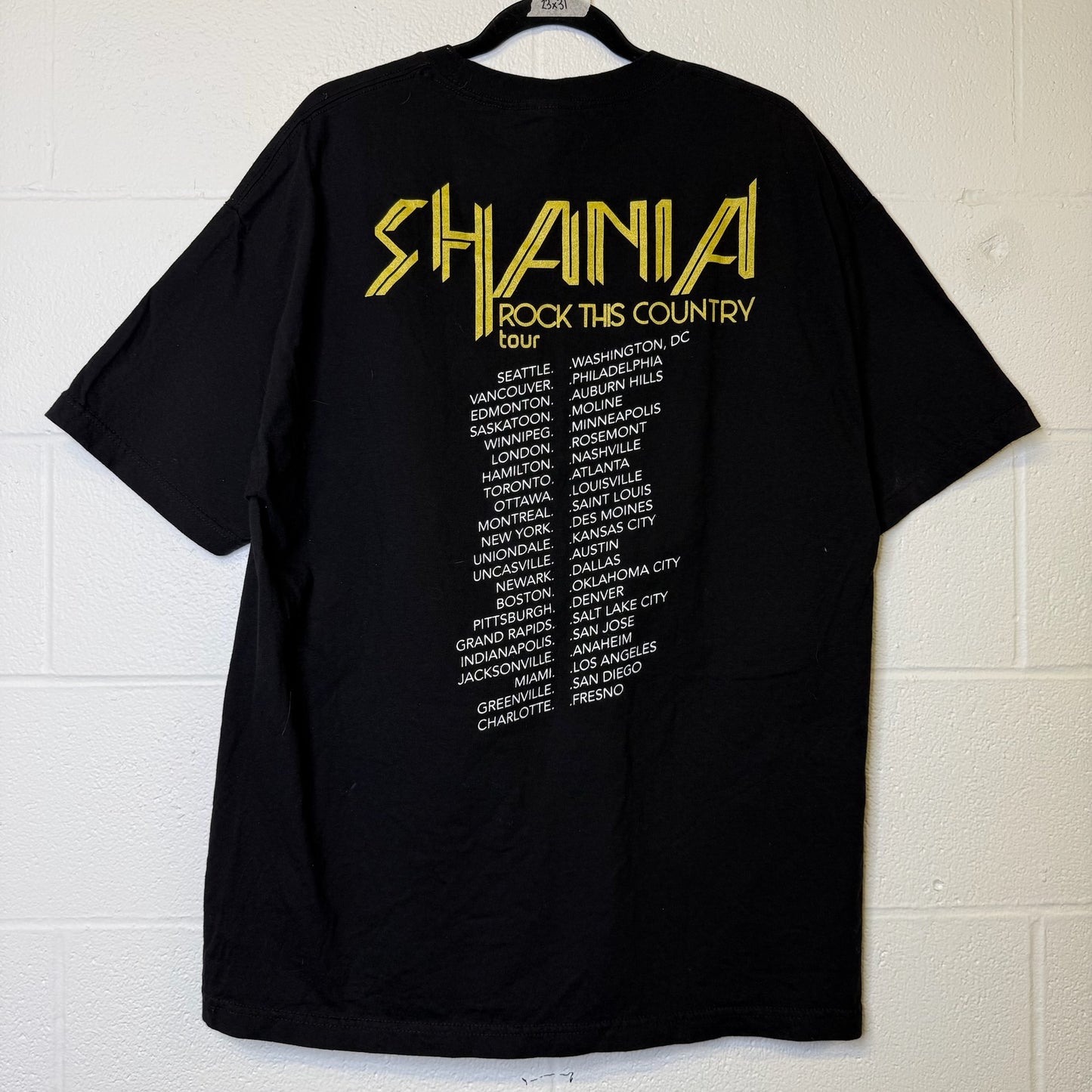 2000s Shania Twain Tour T-Shirt Sz XL (B2250)