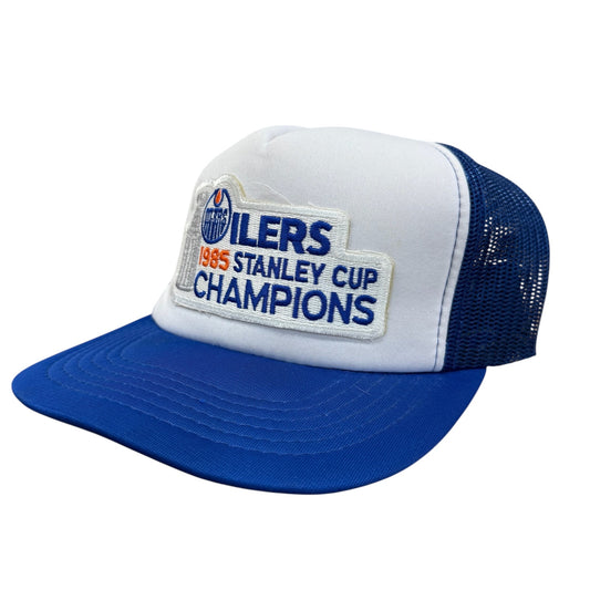 80s Edmonton Oilers NHL Champs Trucker Hat