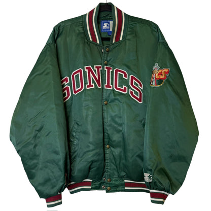90s Seattle Supersonics NBA Satin Starter Jacket