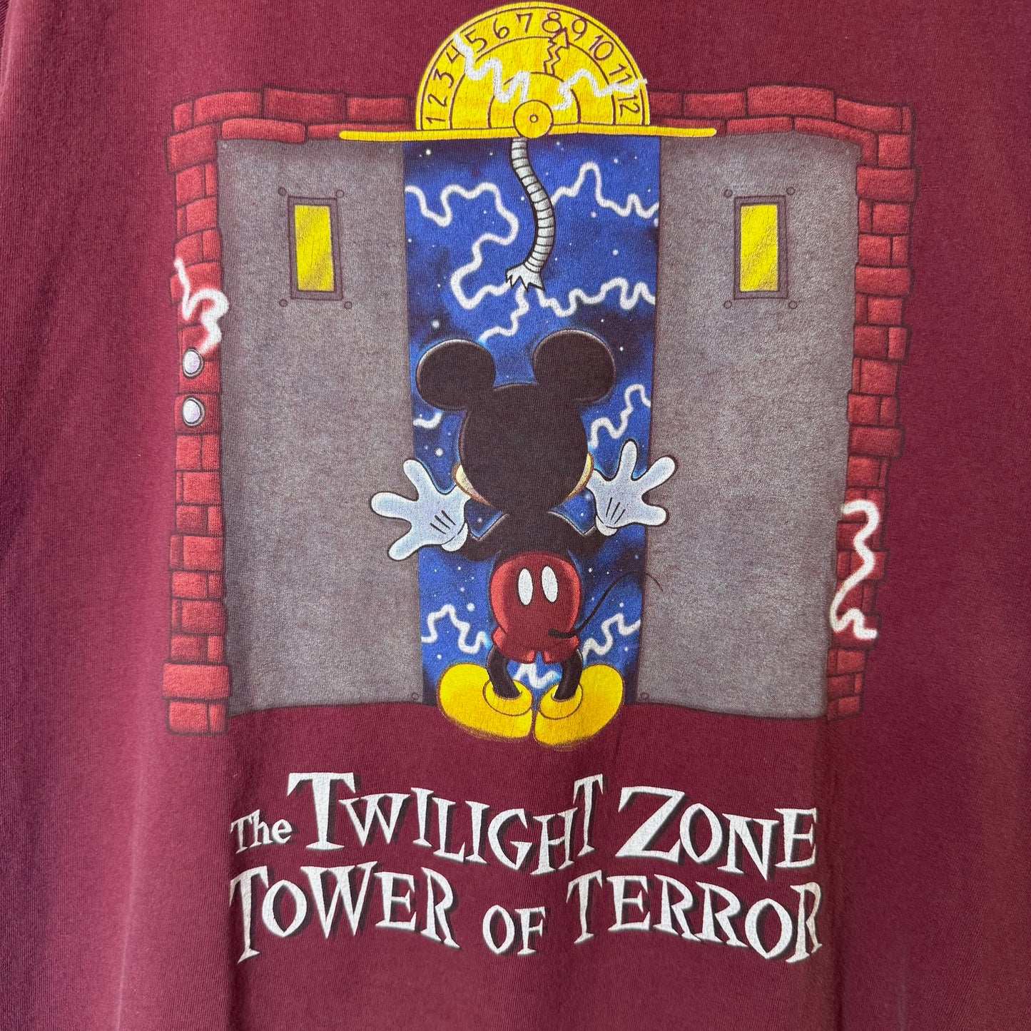 90s Mickey Mouse Disney Tower Of Terror T-Shirt (B2395)