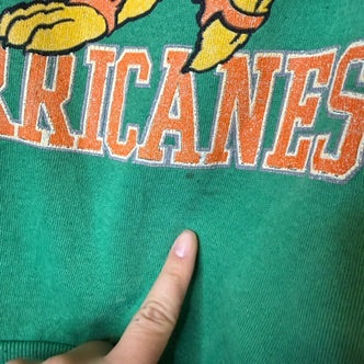 90's Miami Hurricanes NCAA Crewneck Sz M (B2094)