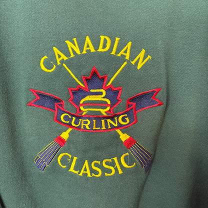 90s Canadian Curling Classic Crewneck Sz M (A1632)