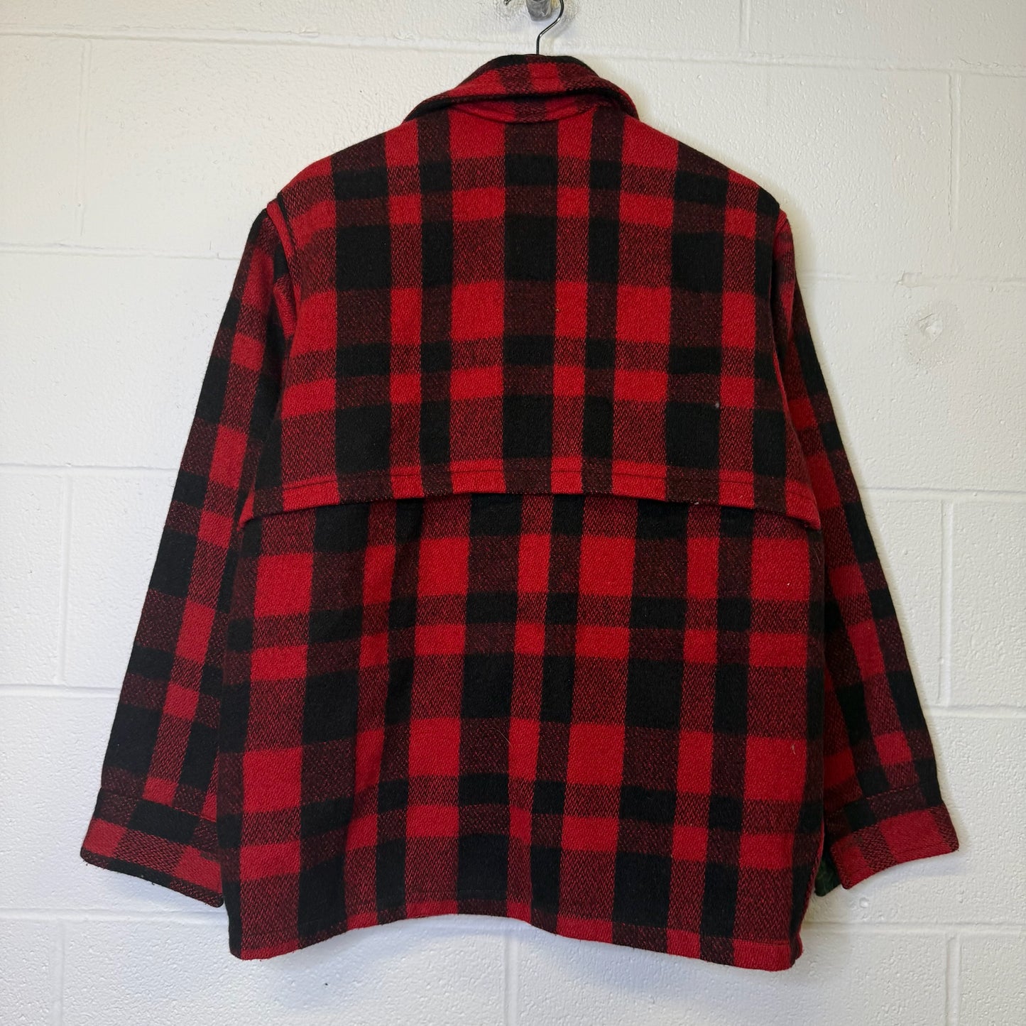 70's Plaid Lumber King Jacket Sz L (B1777)