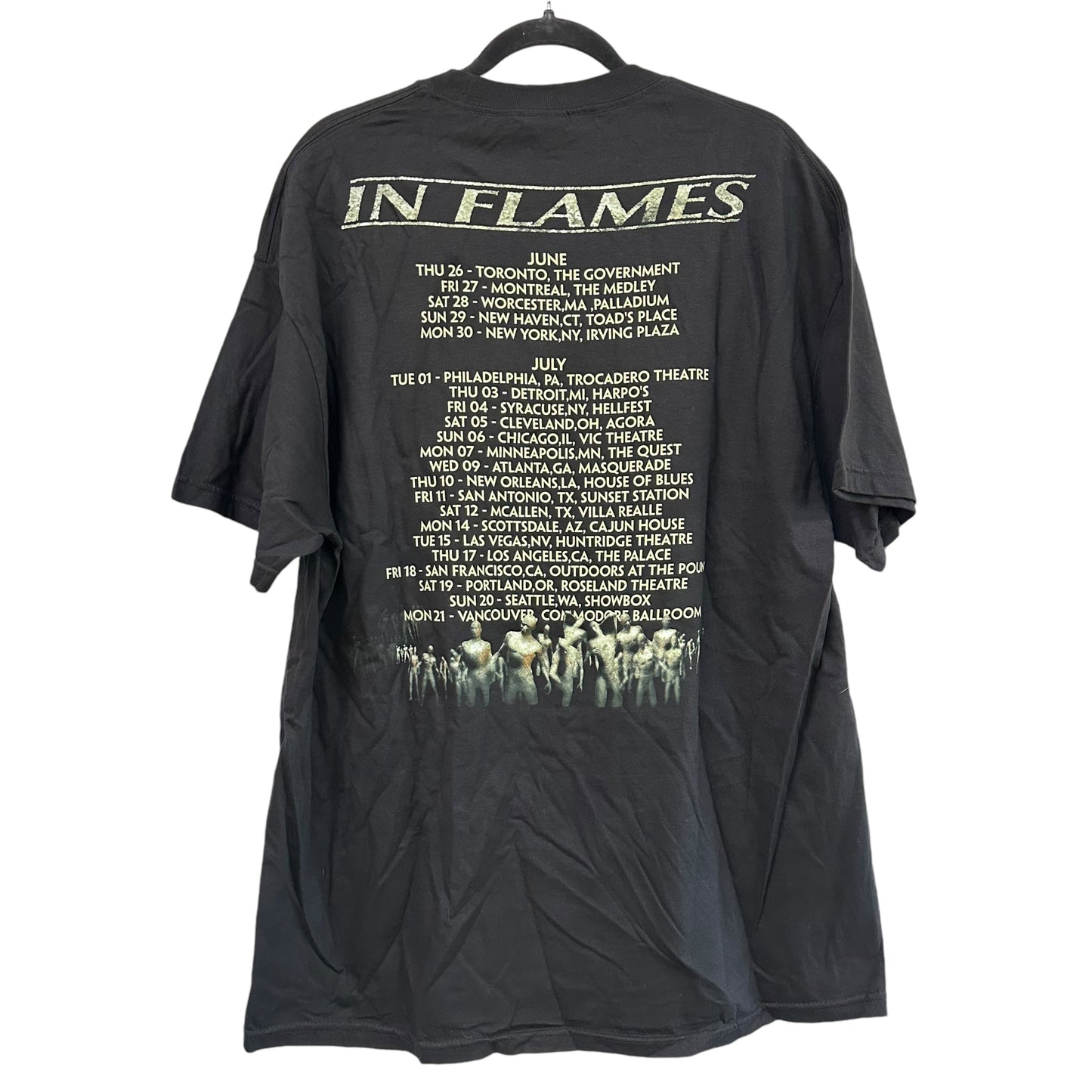 2003 In Flames Concert T-Shirt Sz XL (A7543)