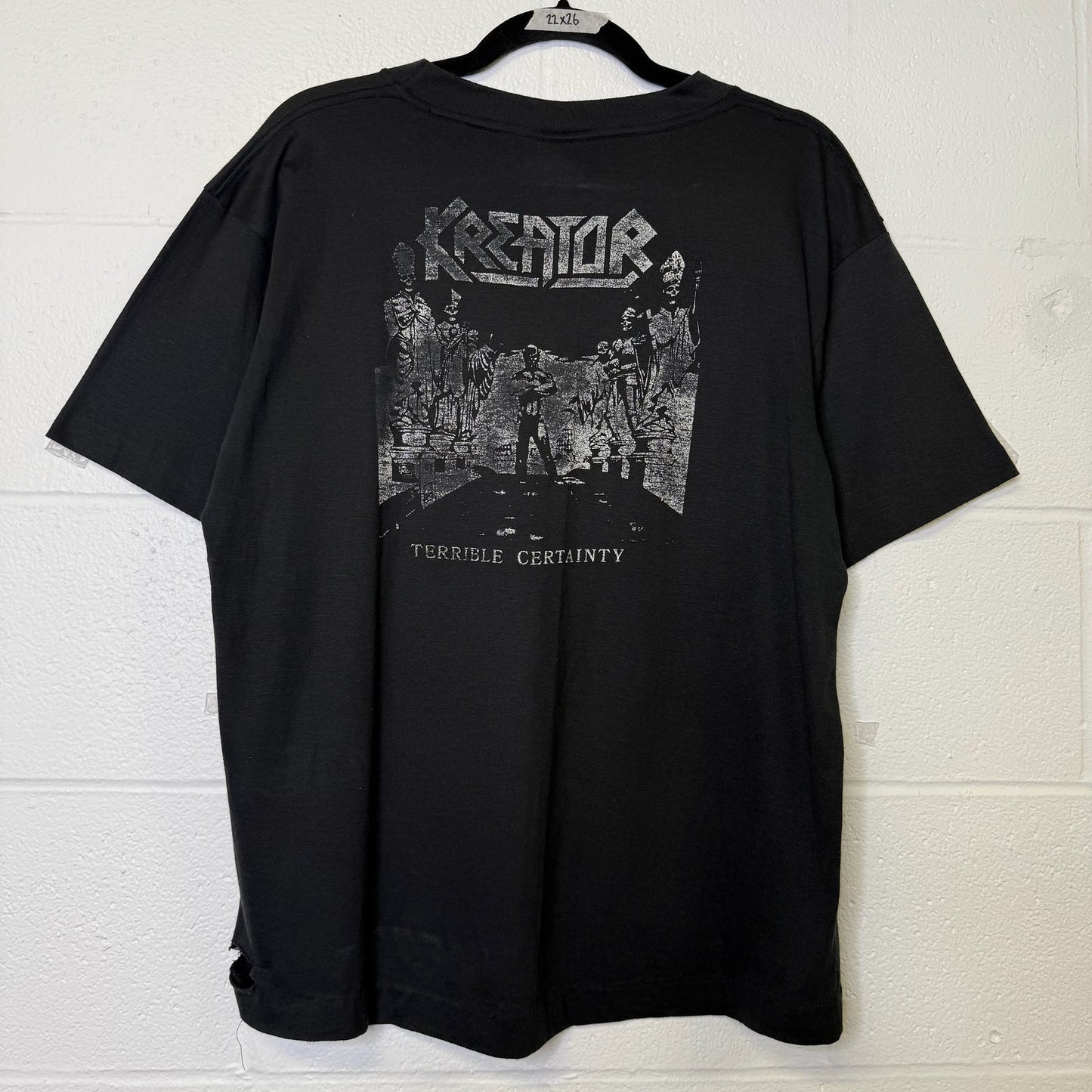 80's Kreator Pleasure to Kill Band T-Shirt Sz L (B609)