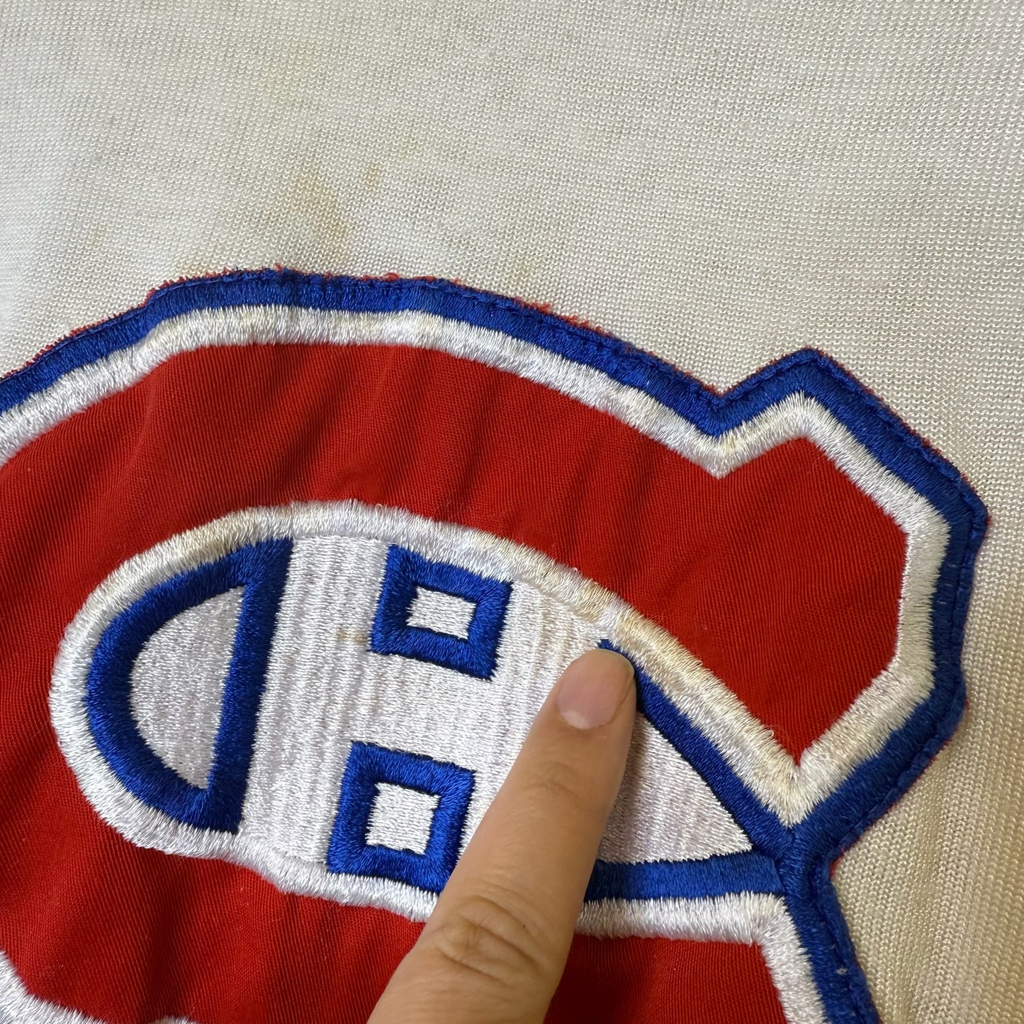 80s Montreal Canadiens Sandow Knit Hockey NHL Jersey Sz M (B1800)