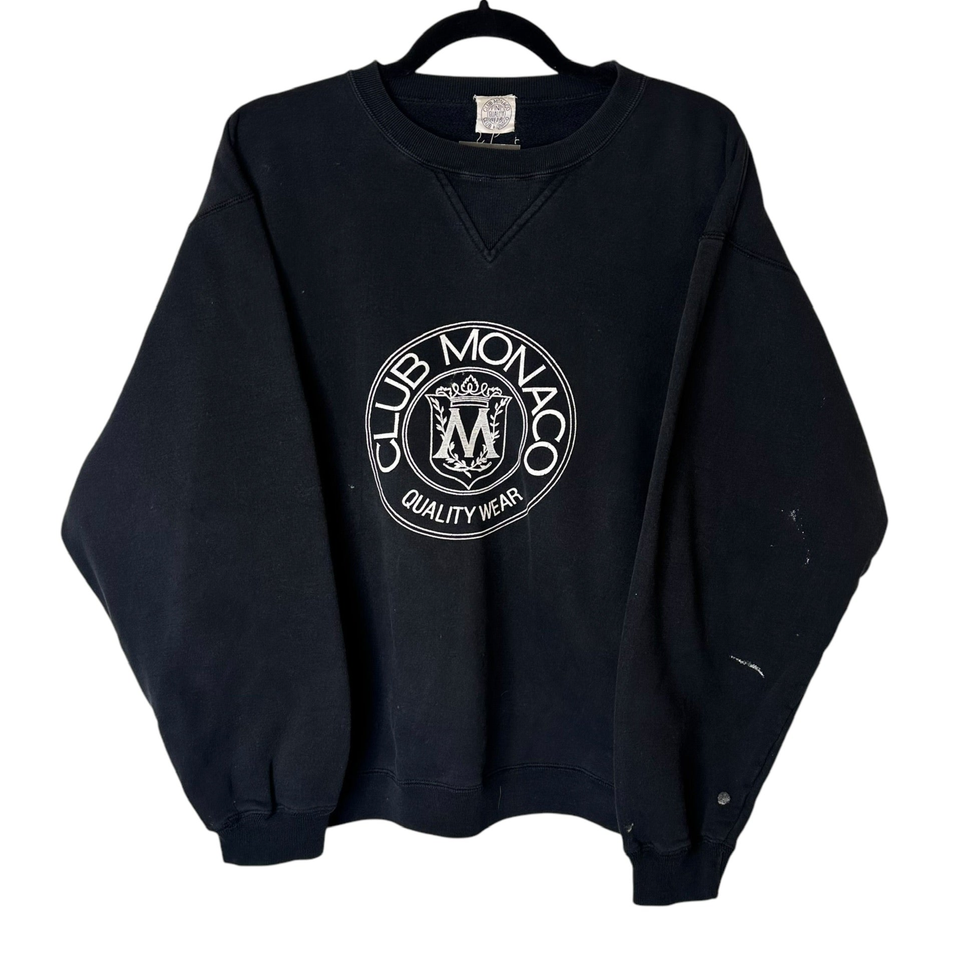 90's Club Monaco Heritage Crest Crewneck (A7760) – 4th Quarter Vintage
