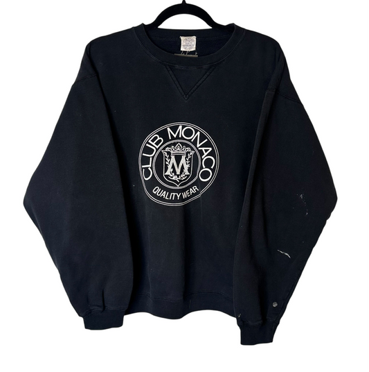 90's Club Monaco Heritage Crest Crewneck (A7760)