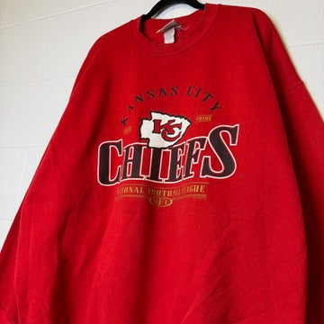 90s Kansas City Chiefs NFL Crewneck Sz 2XL (B2090)