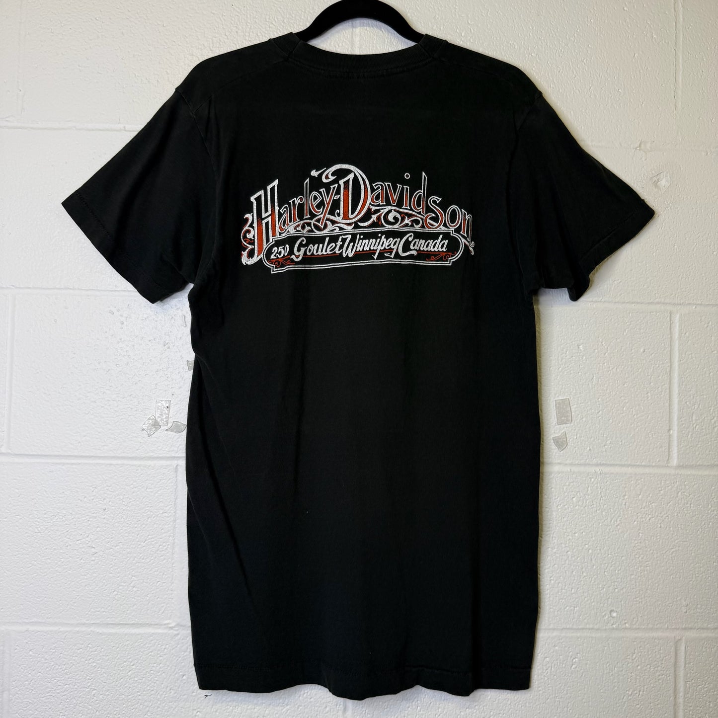90's Harley Davidson Winnipeg Canada T-Shirt Sz L (B1399)