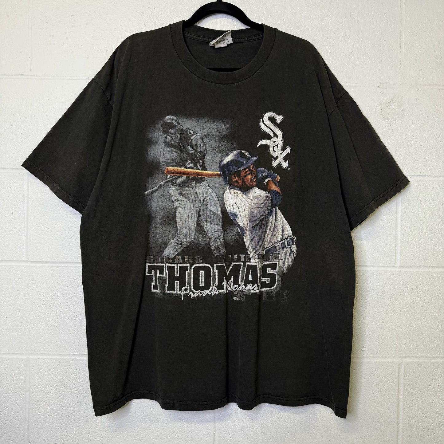90's Chicago White Sox Frank Thomas MLB T-shirt Sz 2XL (B579)