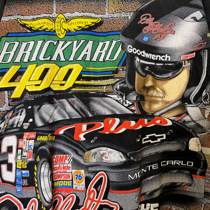 1998 Dale Earnhardt NASCAR AOP T-Shirt Size L (B1772)