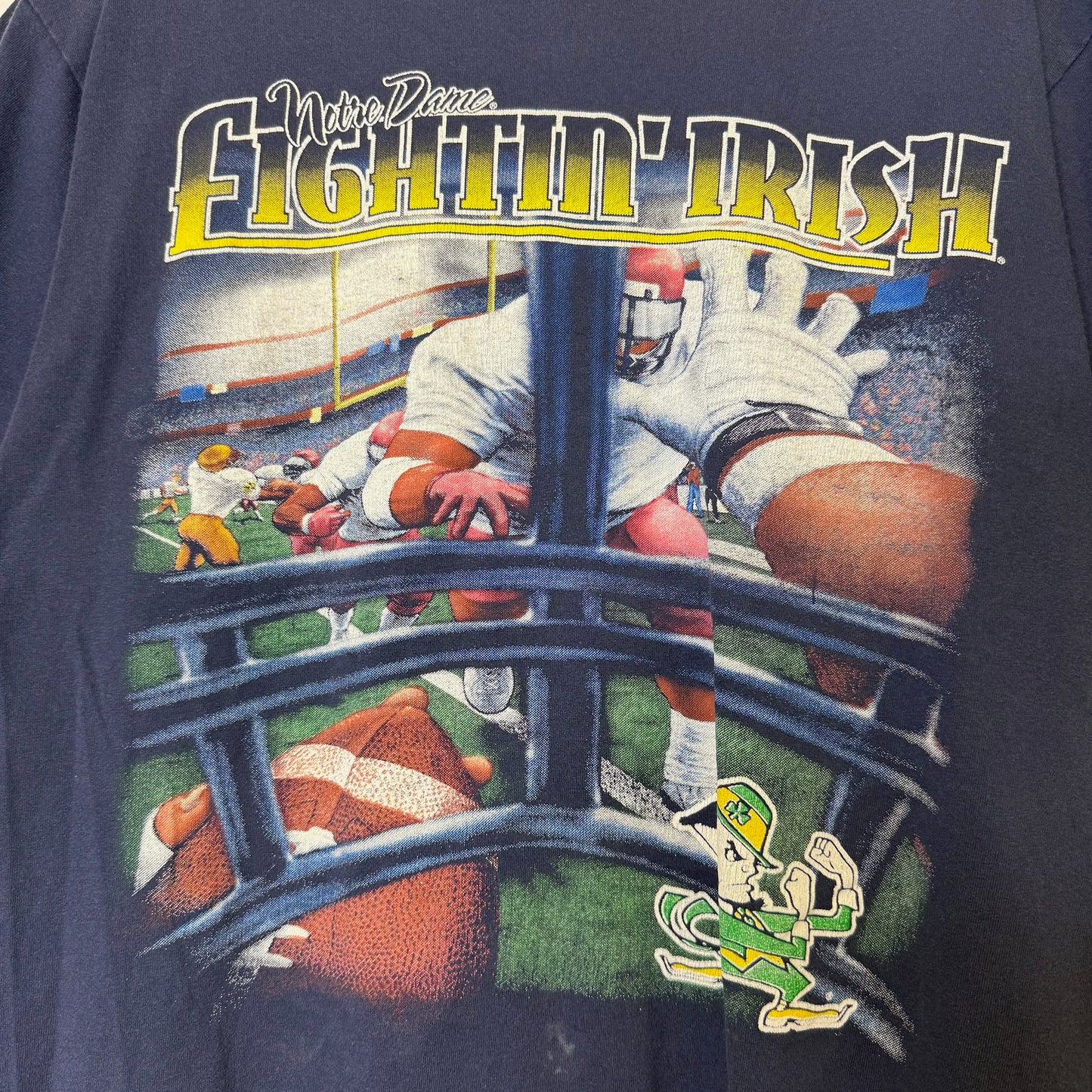 90's Notre Dame Fighting Irish Nutmeg NCAA T-Shirt Sz XL  (B2149)