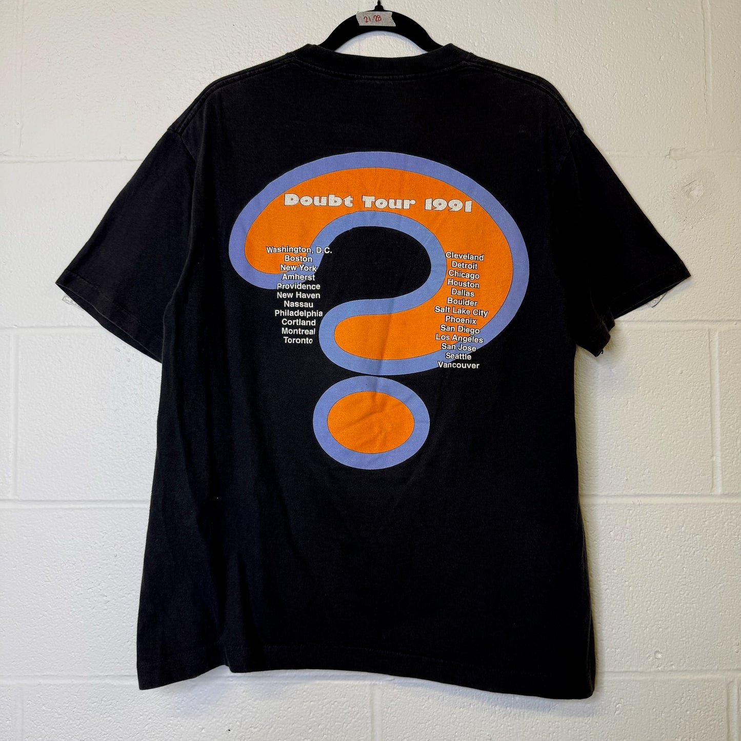 1991 Jesus Jones Tour T-Shirt Sz L (B657)