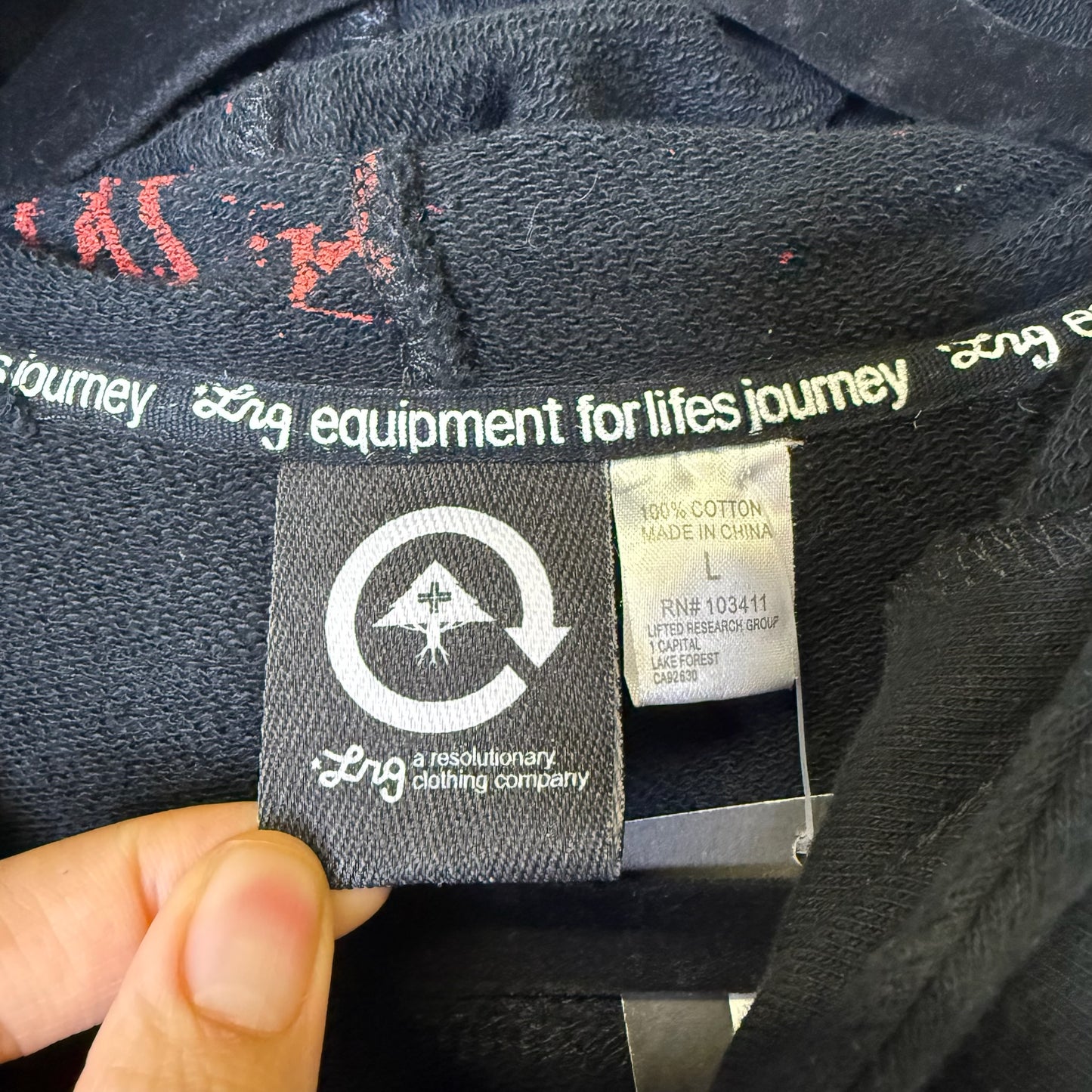 2000's LRG Jason Hoodie Sz L (B1470)