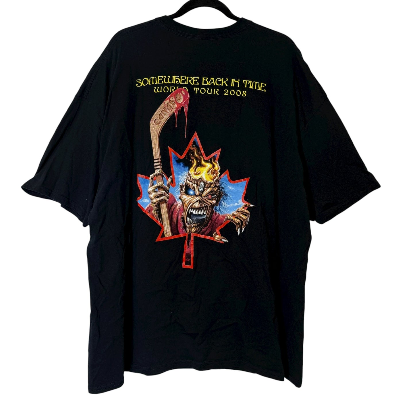 2008 Iron Maiden Hockey Tour T-Shirt Sz 2XL