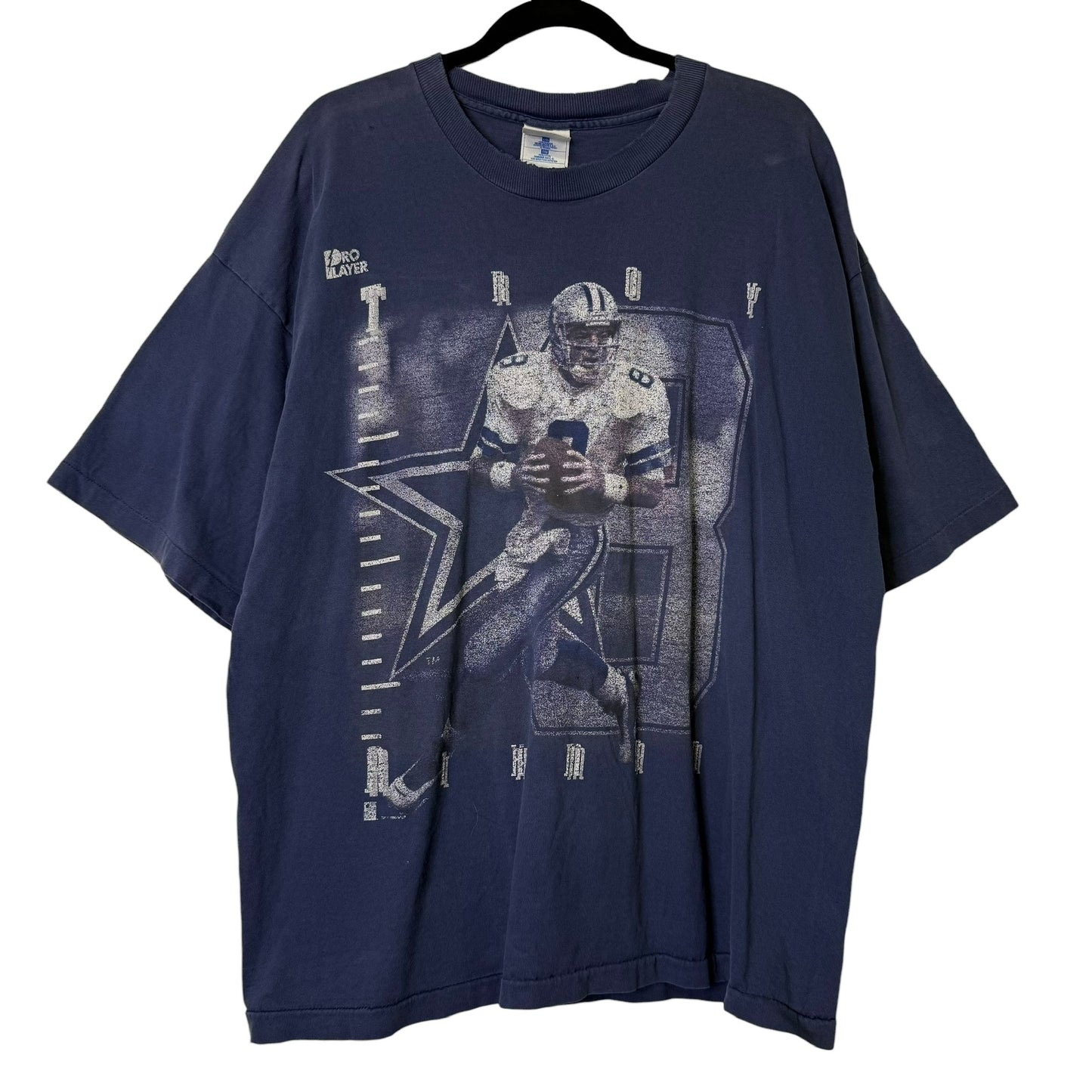 1995 Dallas Cowboys Troy Aikman NFL T-shirt Sz 2XL (B1612)