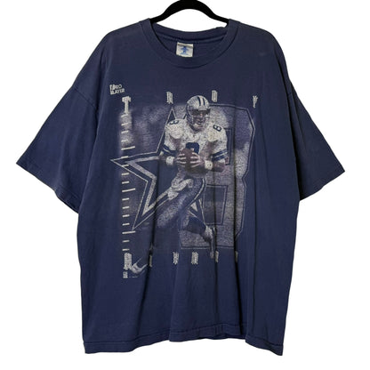 1995 Dallas Cowboys Troy Aikman NFL T-shirt Sz 2XL (B1612)