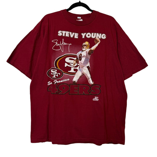 90's San Francisco 49ers Steve Young NFL T-shirt Sz XL (B575)