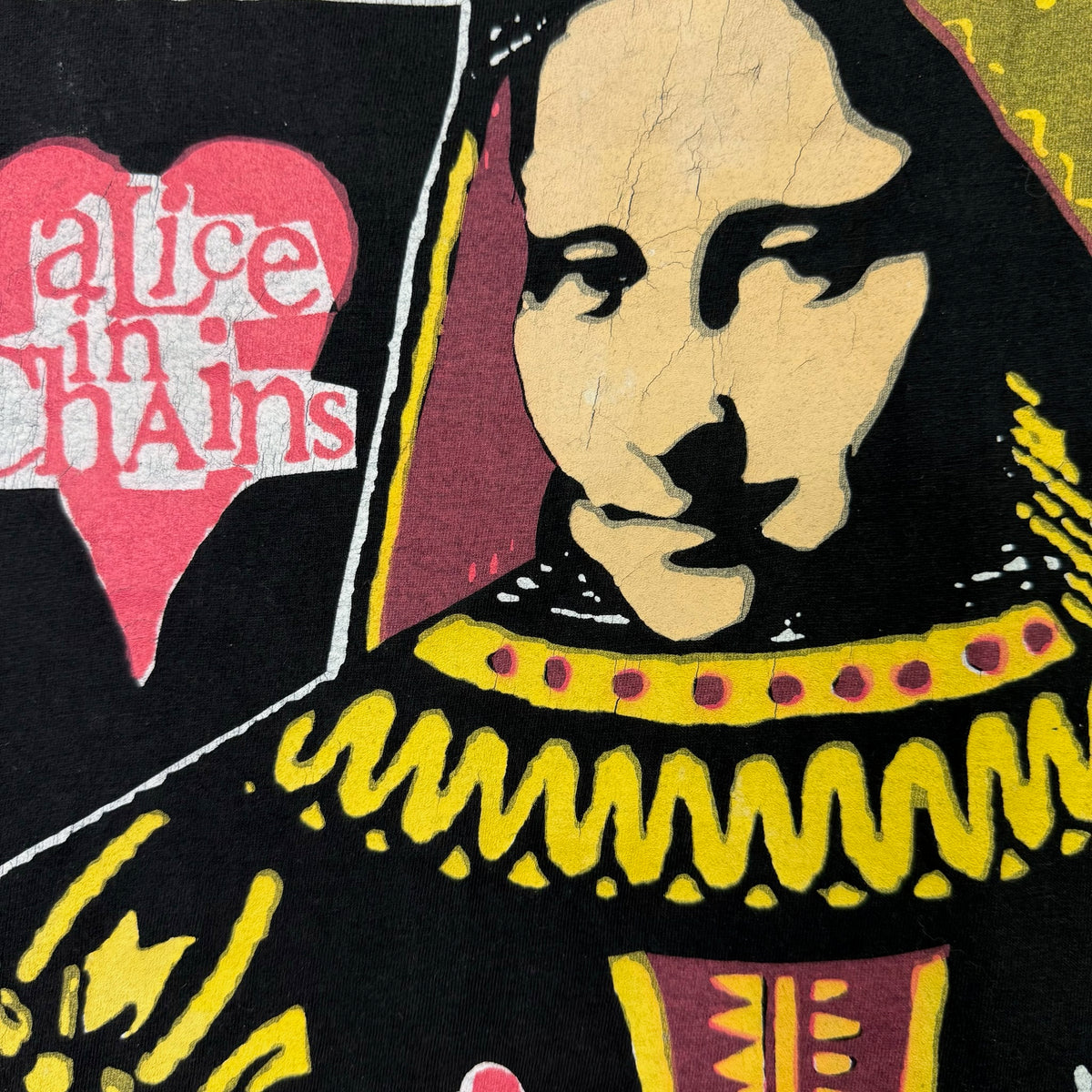 1993 Alice in Chains Queen of Hearts Band T-Shirt Sz XL