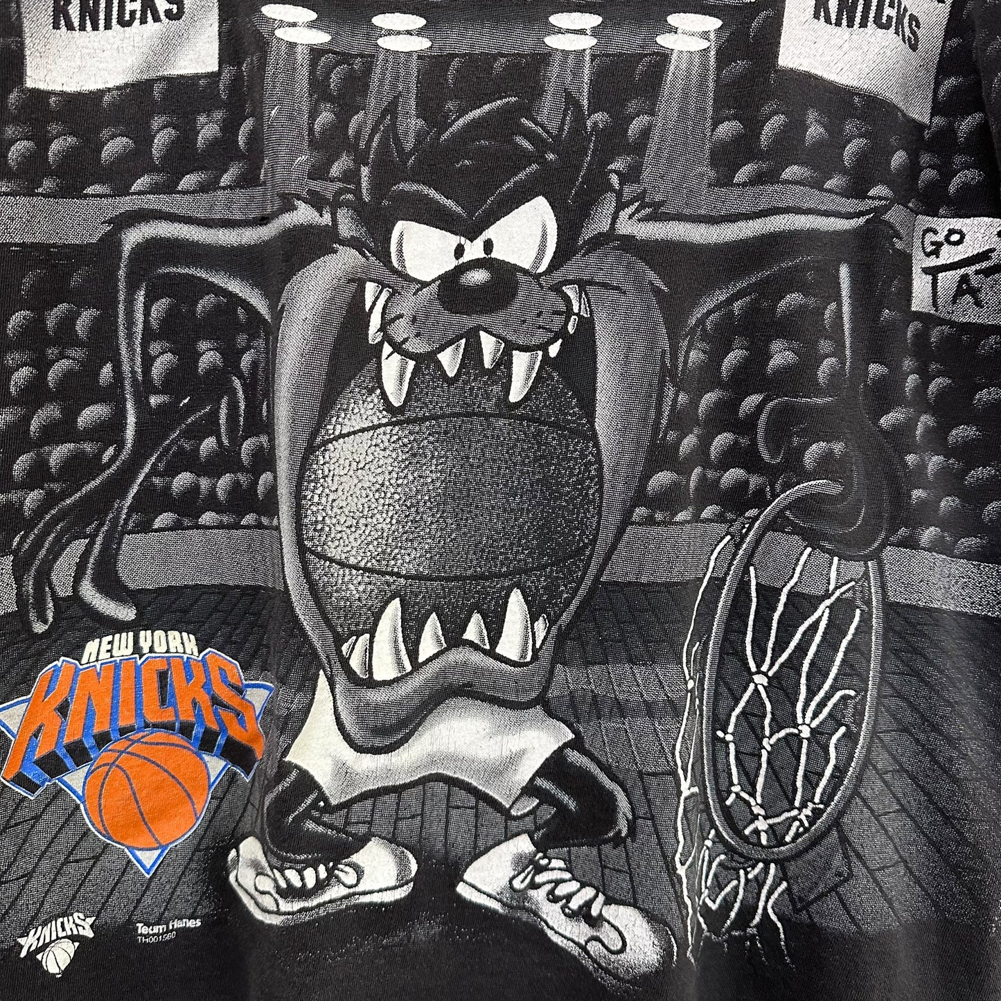 90s New York Knicks Tasmanian Devil AOP T-shirt Sz L (A4753)