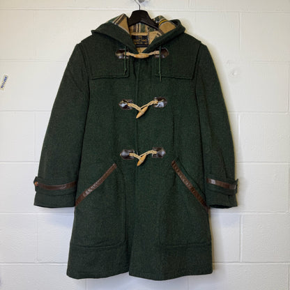 Vtg Duffle Coat by Zero King Jacket Sz M (B1779) Virgin Wool