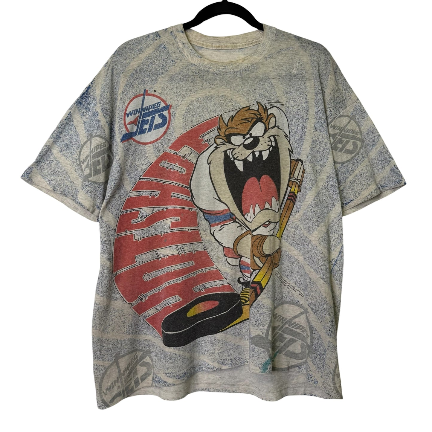 1992 Taz Winnipeg Jets NHL T-Shirt Sz XL (B679)
