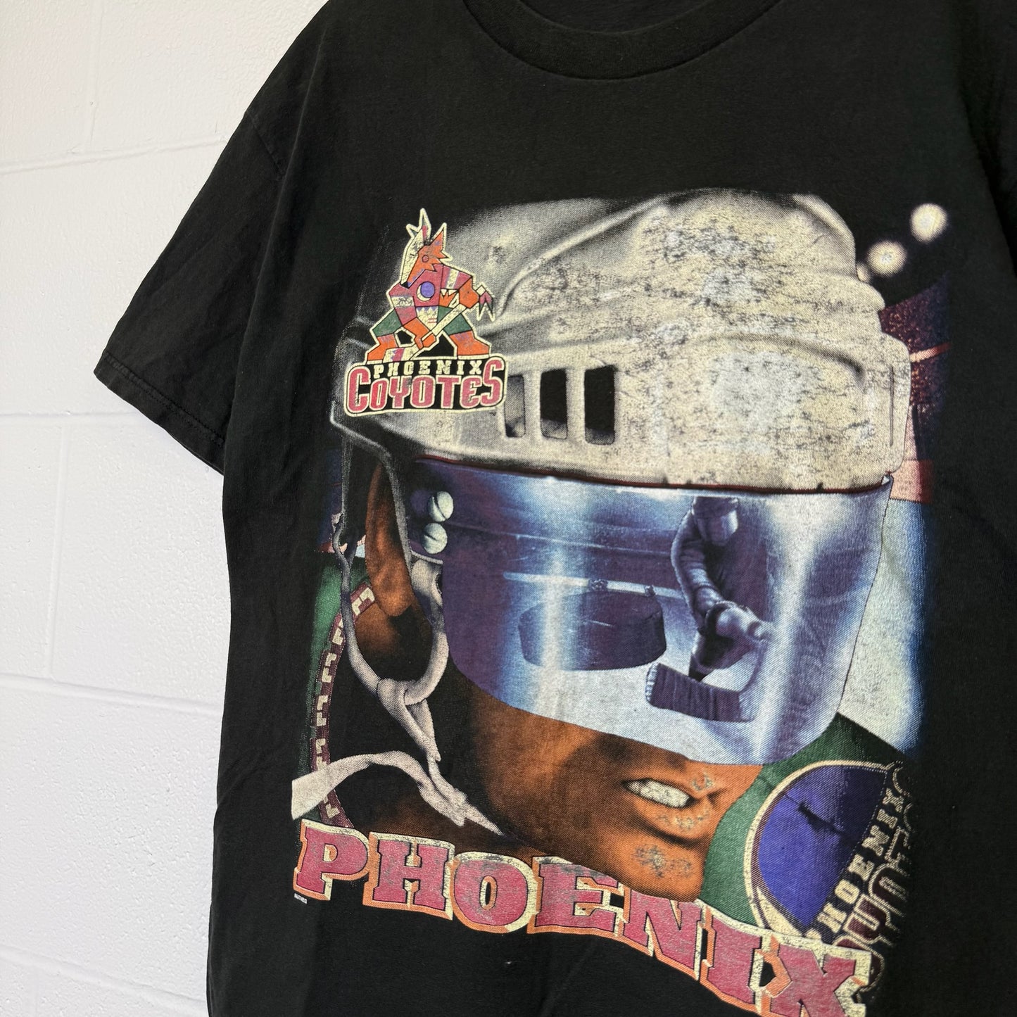 90s Phoenix Coyotes NHL T-Shirt Sz L (B2915)